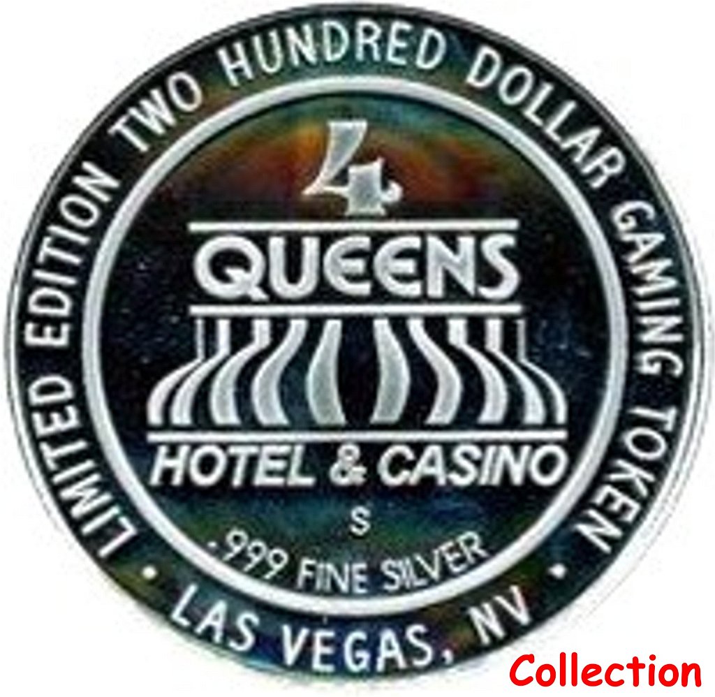 -200 Four Queens Queen of Diamonds  silver rev.